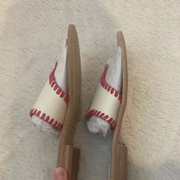 NWOT JACK ROGERS® LOBSTER EMBROIDERED SANDALS - Picture 5 of 6